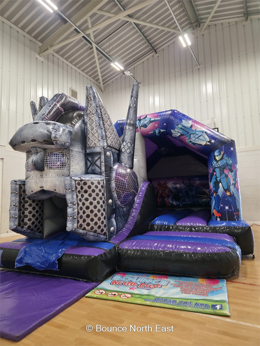 2 Hour Disco & Entertainer with 3D Bouncy Castle with Slide - Bouncy ...